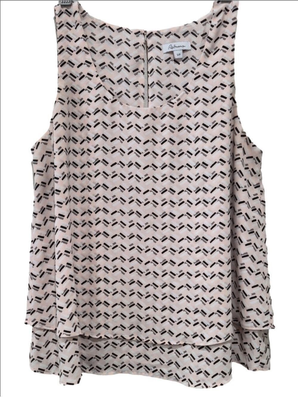 Reitmans Pink Geometric Sleeveless Tank Top - Size S/P